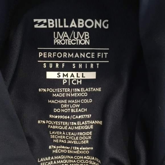 Billabong men's surf shirt. UV protection. Size S. - Picture 5 of 7